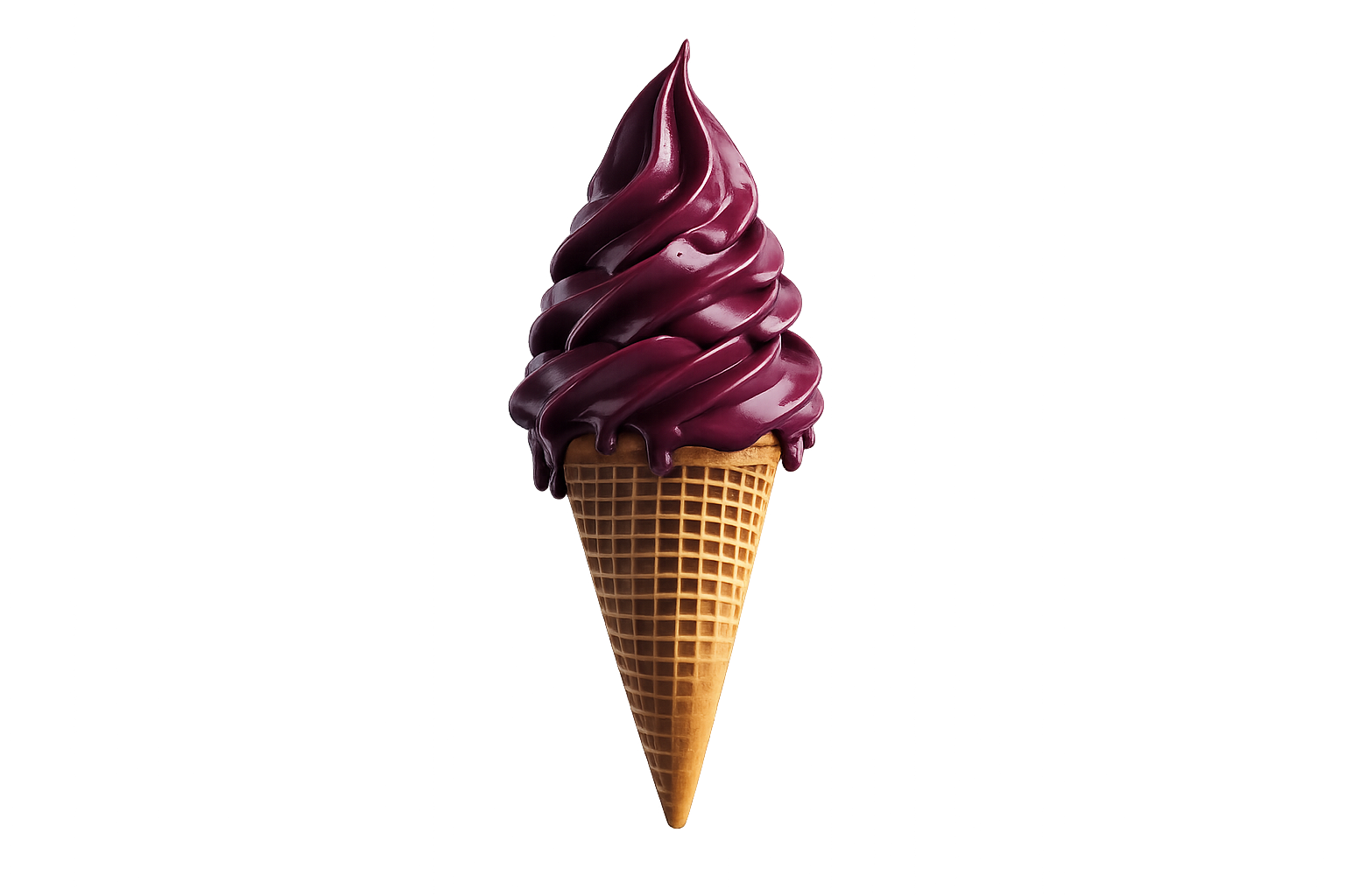 Cornet de glace italienne cassis